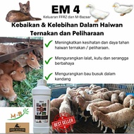 1 liter EM4 TERBAIK keluaran FFRZ & M-Bazaar | Gemuk Haiwan | Probiotik Ternakan | Produk Premium