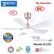 INOVO NAMDO 42 LED DC MOTOR CEILING FAN / 42 INCH / ROSE GOLD WHITE DC FAN