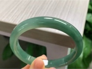 冰種玉鐲 天然翡翠玉鐲 A玉 手鐲 • 冰種墨綠油青翡翠福鐲