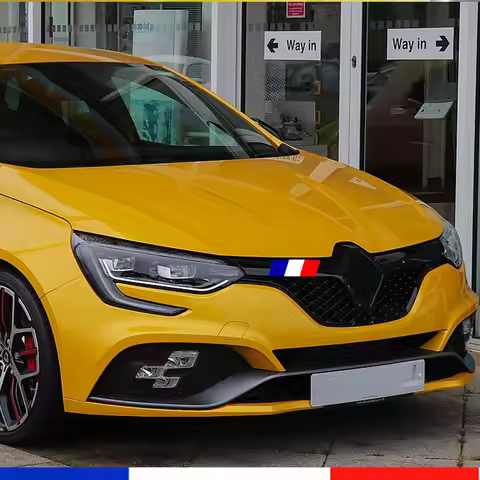 French Flag Vinyl Car Front Bumper Sticker Cup Sport For Renault Clio MK4 RS 200/220 EDC/GT