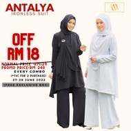 Caca's Antalya Suit Ironless,Blouse seluar tak payah gosok,Baju muslimah Ironless