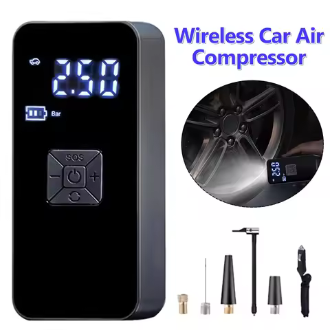 150PSI Handheld Wireless Inflatable Pump 6000mAh Digital Tire Inflator Cordless Tire Pump for Car Mo