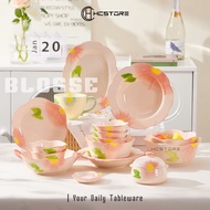 HCSTORE - BEAUTIFUL BLESSE SERIES CERAMIC PLATES MADE FROM PREMIUM THICK MATERIAL SUITABLE FOR SIDE 