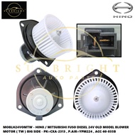 HINO / MITSUBISHI FUSO DIESEL 24V OLD MODEL BLOWER MOTOR ( TW ) BIG SIDE - PK=CXA-2313 , P.AIR=YPM22