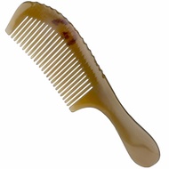 Sereseng 20CM Yak Horn Round Handle Horn Comb Hair Massage Horn Comb Brush Handcrafted Hair Care Com