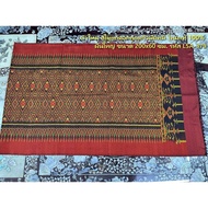 Shawl Silk Woven With Flowers Size 60x200 Cm.tie-Dye Pattern There Is A Bride's Face Orange-Red Colo