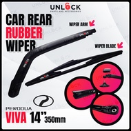 Car Rear Wiper Silicone Arm Rear Wiper Silicon Blade with Arm For Myvi Viva Kelisa Kenari Exora Kanc