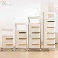 PU   Tier Multifunction Bedside Storage Cabinet Table Home Shelf Simple Drawer Space Savers