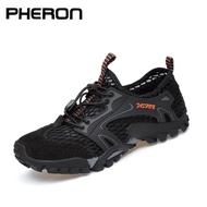Men Mesh Aqua Shoes Outdoor Professional Non-slip Durable Trekking Upstream Shoes Male Cool Hiking Wading Water Sports Sneakers