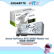 GIGABYTE AORUS GeForce RTX 5090 32GB GDDR7 Master Ice Graphics Card | GV-N5090AORUSM ICE-32GD