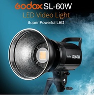 สตูดิโอถ่ายภาพ GODOX SL-60W สีขาว CRI 95 + 5600K 60W Bowens Mount + รีโมทคอนโทรล