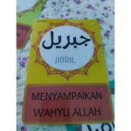 printed FLASHCARD NAMA MALAIKAT JAWI DAN RUMI BBM