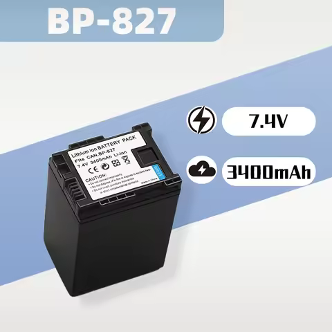 7.4V 3400mAh BP-827 BP 827 Battery for Canon S10 S11 S100 S20 S21 S200 S30 G10 HF10 HF11 HF100 HF20 