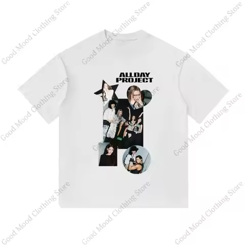 ALLDAY PROJECT T Shirt Street Trend ANNIE TARZZAN BAILEY WOOCHAN YOUNGSEO Print T-shirt Kpop Summer 