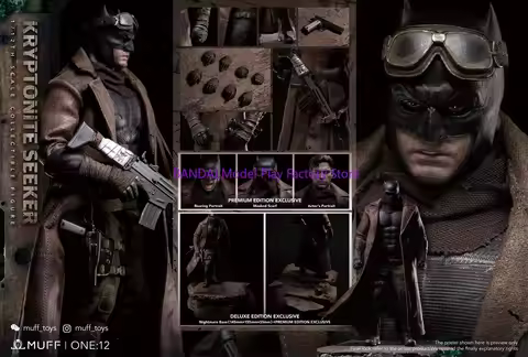 In Stock Muff Toys MF07 1/12 Male Super Hero Bat Boy Kryptonite Searcher Rich Master Bruce Full Set 