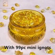 Baceda Good luck display Wealth good for business Yuanbao Treasure Bowl Tiger Lucky Cat and Gold Ing