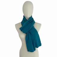 HERMES 愛馬仕 雙面圍巾 CASHMERE 100% 藍色系