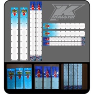 Koi Fish Measuring Tank Sticker Fish Measuring Tank Sticker