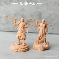 Destiny Man Carrying Stick Black Myth Goku Game Armor 1: 64 Miniature Doll White Model High Precisio