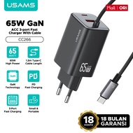 USAMS GaN Fast Charging Charger Head 65W 30W 20W USB Type C CC261 CC264 CC266