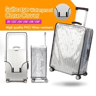 New Upgrade Luggage Cover 20/22/24/26/28/30 Inches/ Waterproof PVC Extra Thick Transparent