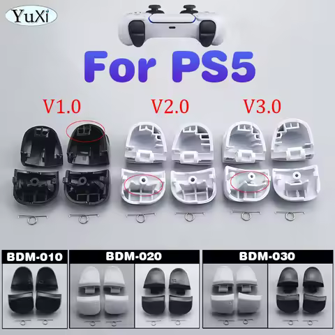 1Set R1 L1 R2 L2 Trigger Button Springs Kit For PS5 V1.0 2.0 3.0 Button For PlayStation5 BDM-010 020