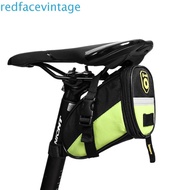 REDFACEVINTAGE Bicycle Folding Tail Bag, Waterproof Cushion Bag Bike Tail Bag, Shockproof Portable Ultralight Waterproof Bike Saddle Bag Bicycle Accessories