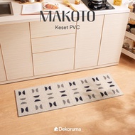Dekoruma MAKOTO PVC Doormat Entrance Doormat/ Anti-Slip Doormat/ 40x120cm Rectangle