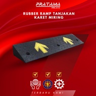 RUBBER RAMP SLOPED RUBBER 100X25X7CM