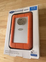 95%新LaCie Rugged Mini 2TB外置硬碟 USB-C/帶盒過保
