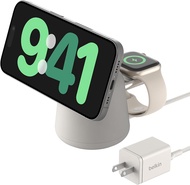 Belkin 2-in-1 MagSafe Wireless Charging Dock 15W Fast Charge iPhone Charger Compatible with iPhone 1