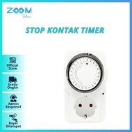 Stop Kontak Timer Listrik Manual Analog / Stop Kontak Timer Analog