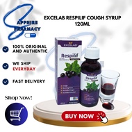 EXCELAB RESPILIF  120ML (ORANGE FLAVOUR) - UNTUK BATUK KRING/BERKAHAK, SELSEMA