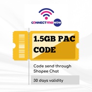 CONNECTme Now 1.5gb PAC Code (Not for Offshore)