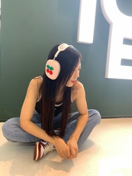 原創設計手工鉤織可愛粉色櫻桃AirPod Max保護套 索尼 XM5 頭戴式