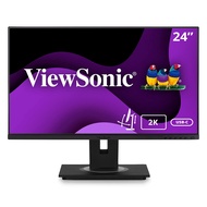 ViewSonic VG2455-2K 24 Inch IPS 1440p Monitor with USB 3.1 Type C HDMI DisplayPort and 40 Degree Til