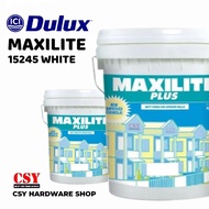 Dulux Maxilite Plus Emulsion Paint 18Liter - White / Cat siling kapur