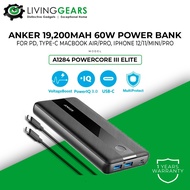 Anker A1284 PowerCore III Elite 19200 60W Powerbank for with PD, USB C MacBook Air/Pro, iPhone 12/11/mini/Pro and More