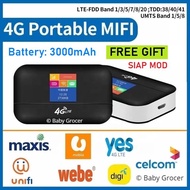 4G LTE Pocket Wifi Portable Wifi Mifi LT600 LCD Siap Mod Support Unlimited Internet Unlimited Hotspot Modified Modem