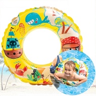 ELEVEN 2 INTEX 59242 24" Inflatable Swim Ring – childrens inflatable float for ages 5 to 10 floating