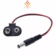 9V Volt DC Battery Cable Clip Jack Connector Adapter with 5.5mm DC Plug for Arduino
