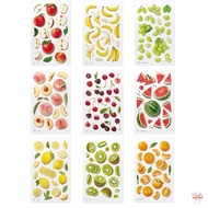 Korea Korea Transparent Realistic Fruit Apple Gum Stickers Handbook Diary Phone Case Decorative Stic