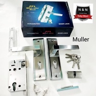 (terlaris) Handle pintu MULLER 1set kunci - Gagang pintu rumah MULLER