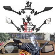 Suitable for Yamaha XMAX300 Modified Rearview Mirror Forward Seat Multi-Function Bracket Navigation Frame with USB Rechargeable