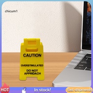 CC Office Desk Sign Public Activities Warning Sign Quirky 3d Printed Desk Sign Funny Office Warning 
