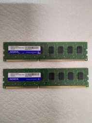 ADATA  威剛 DDR3-1333 4GX2 = 8G 雙通道 雙面顆粒 記憶體
