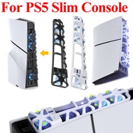 Cooler Fan for PS5 Slim Console 1100 RPM Game Console Rear Cooling Fan with LED Light and 3 Fans for Playstation5 Slim Console