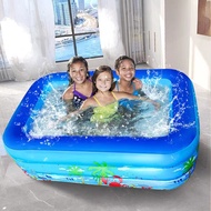 1.8M Inflatable Swimming Pool Rectangular Outdoor Kids Pool Inflatable Outdoor Pool Family Swim Pool
