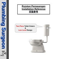 40mm Bathroom Set Tandas Duduk Toilet Cistern Plastic Cistern Toilet Push Button Pam Tandas Tarik