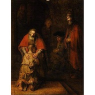 Painting Rembrandt Harmenszoon Van Rijnprodigal Sonth Centuryon High Definition Hd Canvas Prints Is 